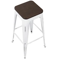 Lumisource Oregon Stackable Barstool Set of 2