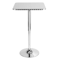 Lumisource Bistro Adjustable Square Bar Table