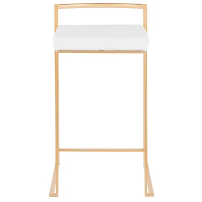 Lumisource Fuji Stackable Barstool Set of 2