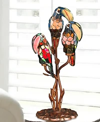 Dale Tiffany Three Parrots Table Lamp