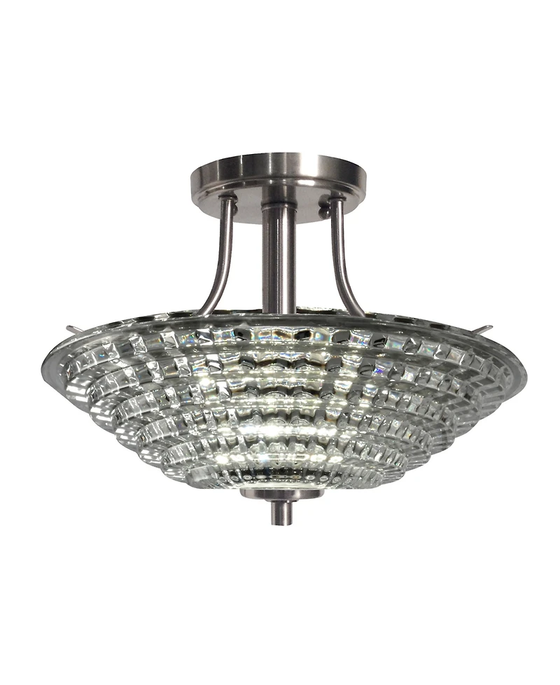 Dale Tiffany Wendy Led Crystal Semi Flush Mount