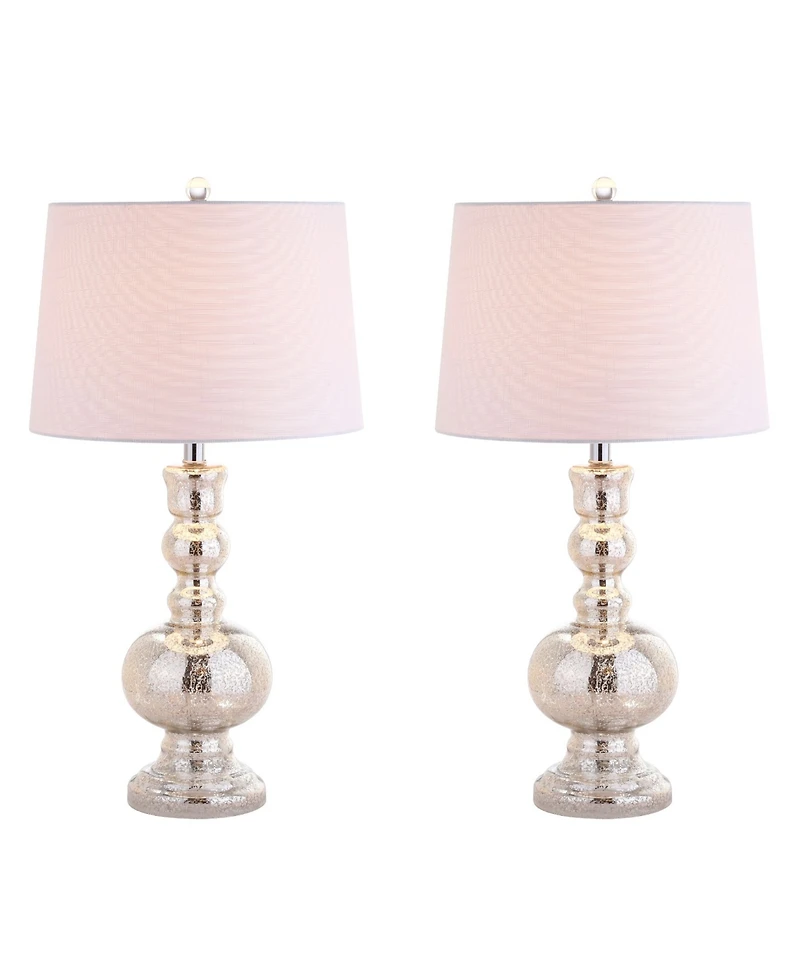 Jonathan Y Genie Glass Led Table Lamp - Set Of 2