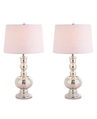 Jonathan Y Genie Glass Led Table Lamp - Set Of 2