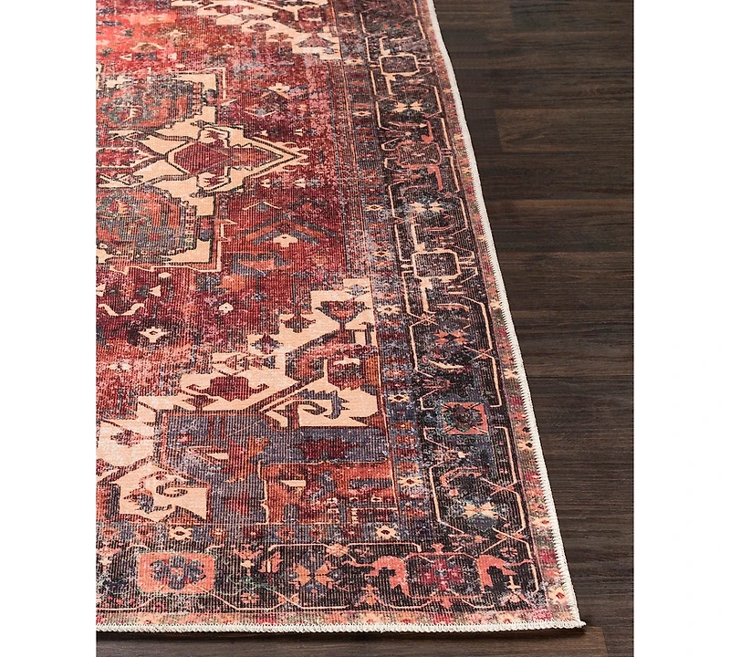 Livabliss Amelie Aml-2308 Rust Machine-Washable 5'3" x 7'3" Area Rug