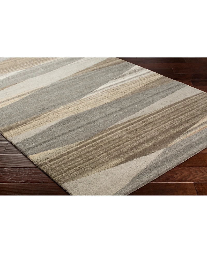 Livabliss Forum Fm-7211 Dark Brown 5' x 8' Area Rug