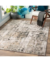 Livabliss Quatro Qua-2300 Medium Gray 2' x 3' Area Rug
