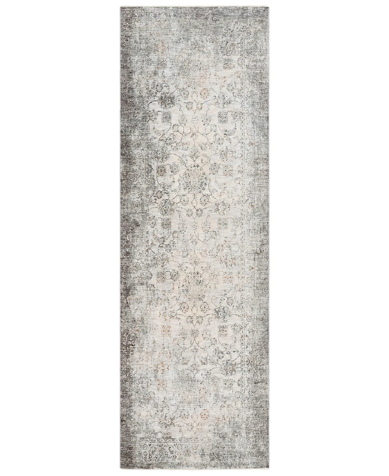 Livabliss Presidential Pdt- Medium Gray 3'3" x 10' Runner Area Rug