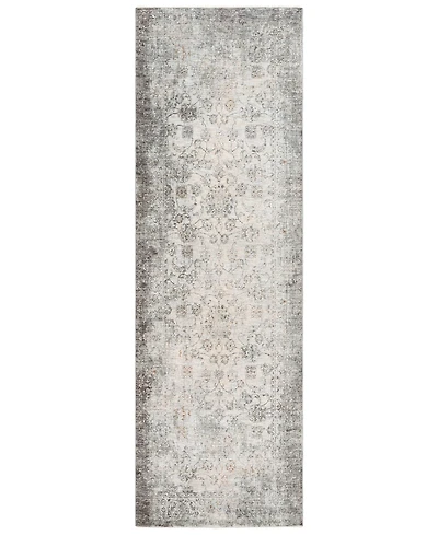 Livabliss Presidential Pdt- Medium Gray 3'3" x 10' Runner Area Rug