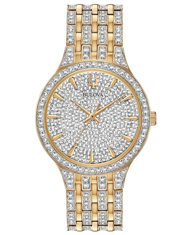 Bulova Men's Phantom Crystal-Accent Two-Tone Stainless Steel Bracelet Watch 40mm
