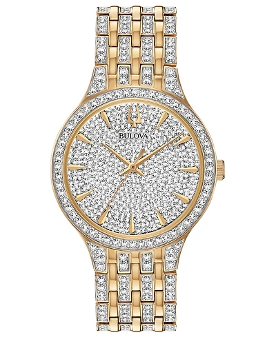 Bulova Men's Phantom Crystal-Accent Two-Tone Stainless Steel Bracelet Watch 40mm