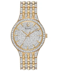 Bulova Men's Phantom Crystal-Accent Two-Tone Stainless Steel Bracelet Watch 40mm