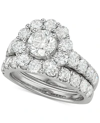 Certified Diamond Bridal Set (4 ct. t.w.) 18k White, Yellow or Rose Gold