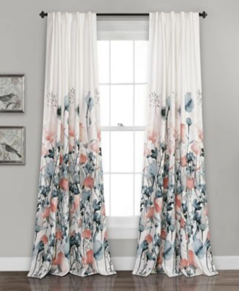 Zuri Floral Curtain Sets