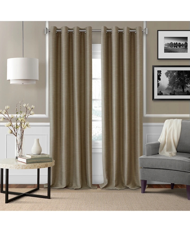Florence Adjustable 86"-120" Curtain Rod With Stacked Square Finials