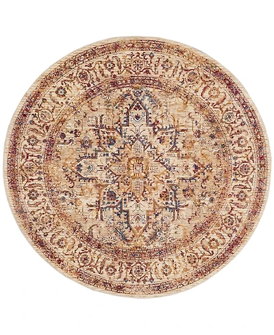Mink Home Taza Heriz 5' Round Area Rug