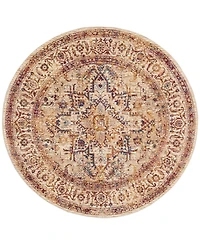 Mink Home Taza Heriz 5' Round Area Rug