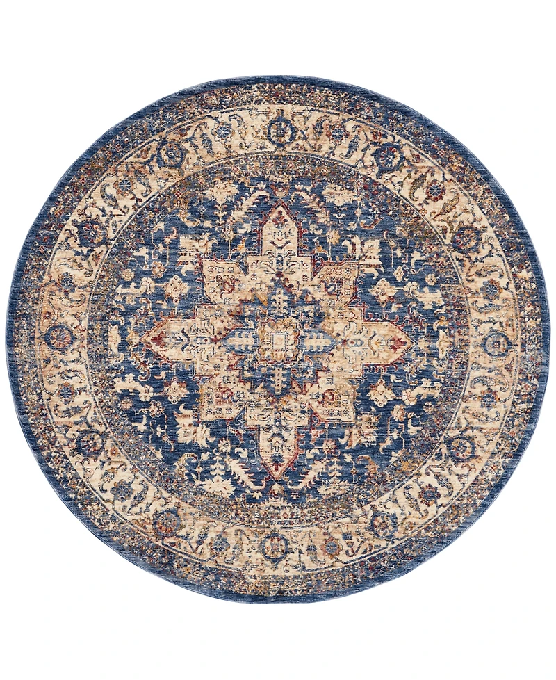 Mink Home Taza Heriz 5' Round Area Rug