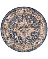 Mink Home Taza Heriz 5' Round Area Rug
