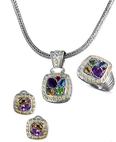 Effy Multistone Jewelry Ensemble In Sterling Silver 18k Gold
