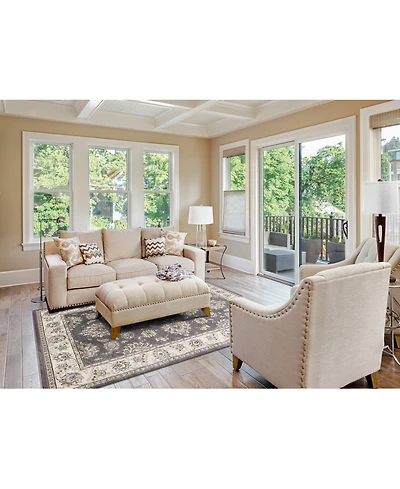 Kas Avalon Kashan 5608 Grey/Ivory 7'10" x 9'10" Area Rug