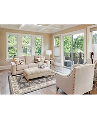 Kas Avalon Kashan 5608 Grey/Ivory 7'10" x 9'10" Area Rug