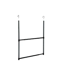 Oceanstar 2-Tier Portable Adjustable Closet Hanger Rod