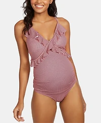 Motherhood Maternity Printed Tankini Swimsuit