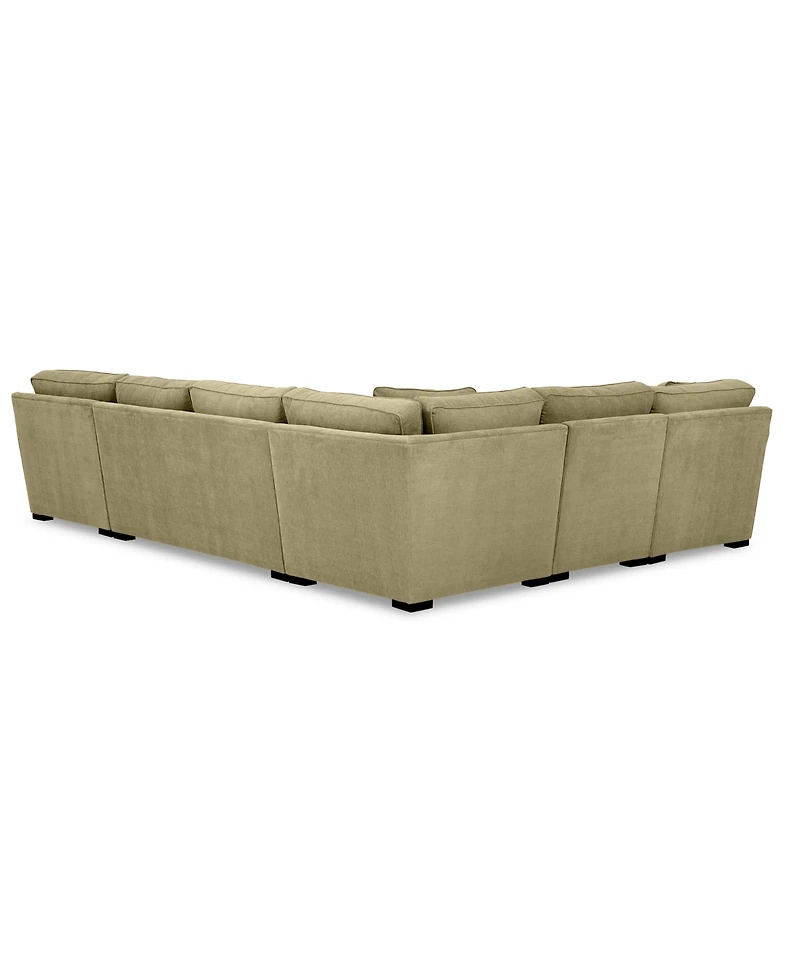Radley -Pc. Fabric Chaise Sectional Sofa with Corner Piece