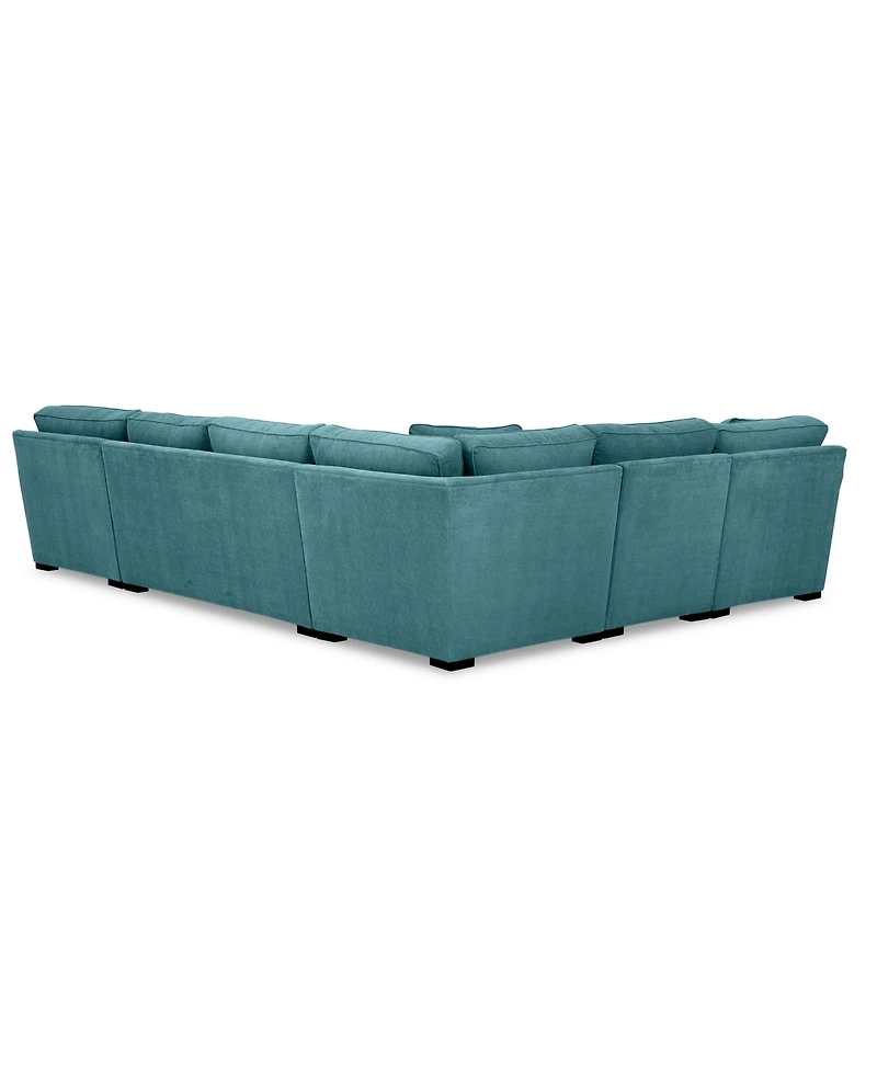 Radley -Pc. Fabric Chaise Sectional Sofa with Corner Piece