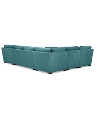 Radley -Pc. Fabric Chaise Sectional Sofa with Corner Piece