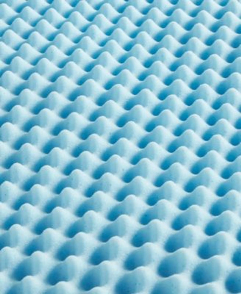 Madison Park 1.5 Gel Memory Foam Reversible Cooling Mattress Topper