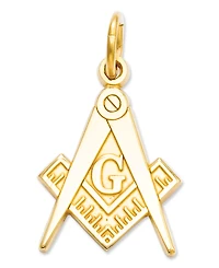 14k Gold Charm, Masonic Charm