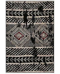 Safavieh Adirondack 202 Black and Light Gray 5'1" x 7'6" Area Rug