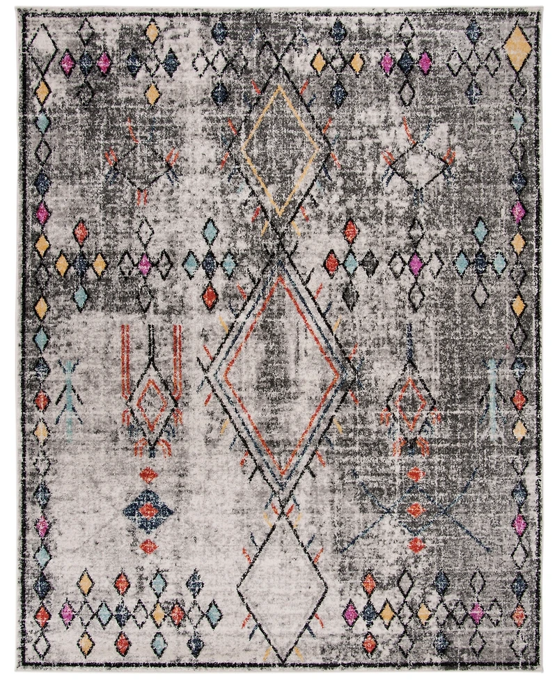 Safavieh Adirondack 210 Light Gray and Fuchsia 8' x 10' Area Rug