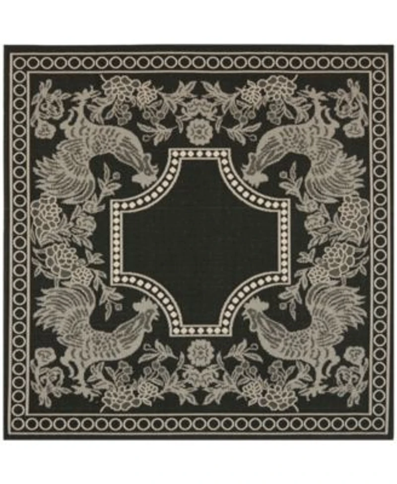 Safavieh Courtyard Black Sand Sisal Weave Area Rug Collection