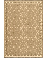 Safavieh Courtyard CY5142 Dark Beige and Beige 5'3" x 7'7" Outdoor Area Rug