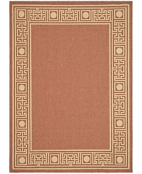 Safavieh Courtyard CY5143 Rust and Sand 8' x 11' Outdoor Area Rug