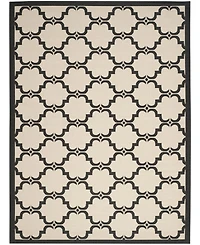 Safavieh Courtyard CY6009 Beige and Black 8' x 11' Sisal Weave Outdoor Area Rug
