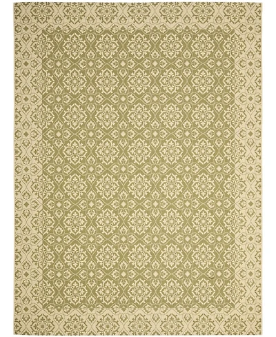 Safavieh Courtyard CY6550 Green and Creme 8' x 11' Outdoor Area Rug