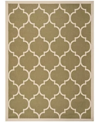 Safavieh Courtyard CY6914 Green and Beige 8' x 11' Outdoor Area Rug