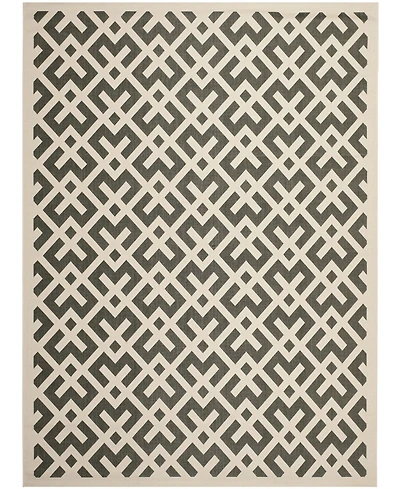Safavieh Courtyard CY6915 Black and Beige 8' x 11' Sisal Weave Outdoor Area Rug