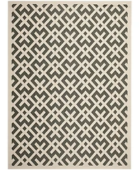 Safavieh Courtyard CY6915 Black and Beige 8' x 11' Sisal Weave Outdoor Area Rug