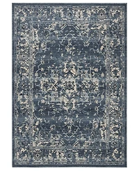 Safavieh Charleston CHL411 Navy and Creme 5'3" x 7'6" Area Rug