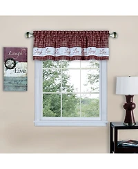 Achim Live Love Laugh Window Valance, 58" x 14"