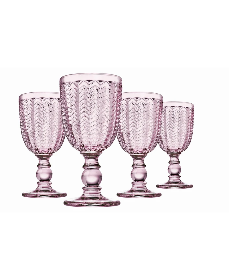 Godinger Carson Modern Vintage Red Wine Glasses, Set of Four