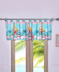 Greenland Home Fashion Mermaid High Quality Polyester Fabric Curtain Valance With 3" Rod Pocket - Multi 84x21"