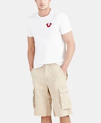 True Religion Men's Buddha Logo Crewneck Short Sleeve T-shirt