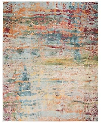 Safavieh Monaco MNC262 Teal and Orange 9' x 12' Area Rug
