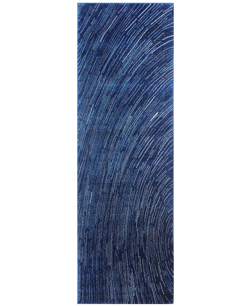 Bashian Medley 5468 Dark Blue 2'6" x 8' Runner Area Rug