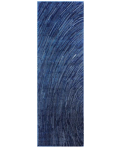 Bashian Medley 5468 Dark Blue 2'6" x 8' Runner Area Rug